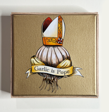 Load image into Gallery viewer, Garlic is Pope Canvas Print