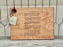 Load image into Gallery viewer, Heirloom Recipe Cutting Board
