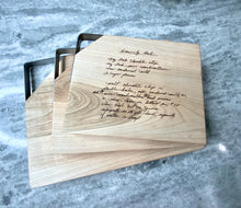 Load image into Gallery viewer, Heirloom Recipe Cutting Board