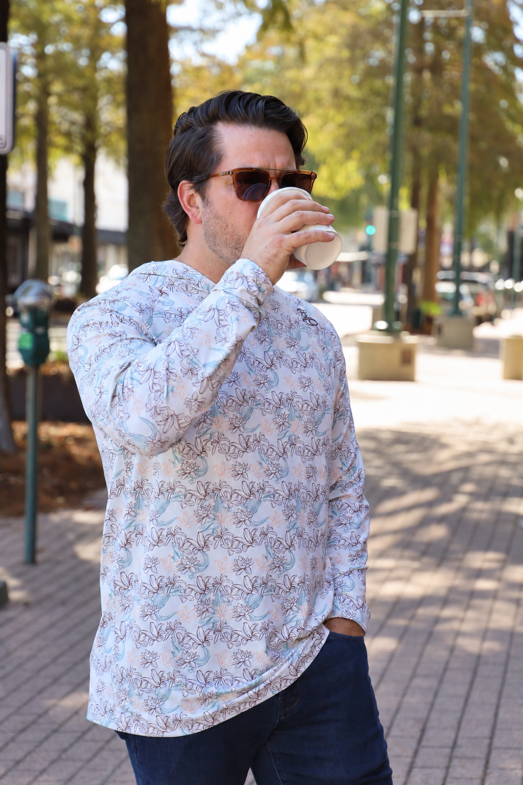Ivory Floral Gator