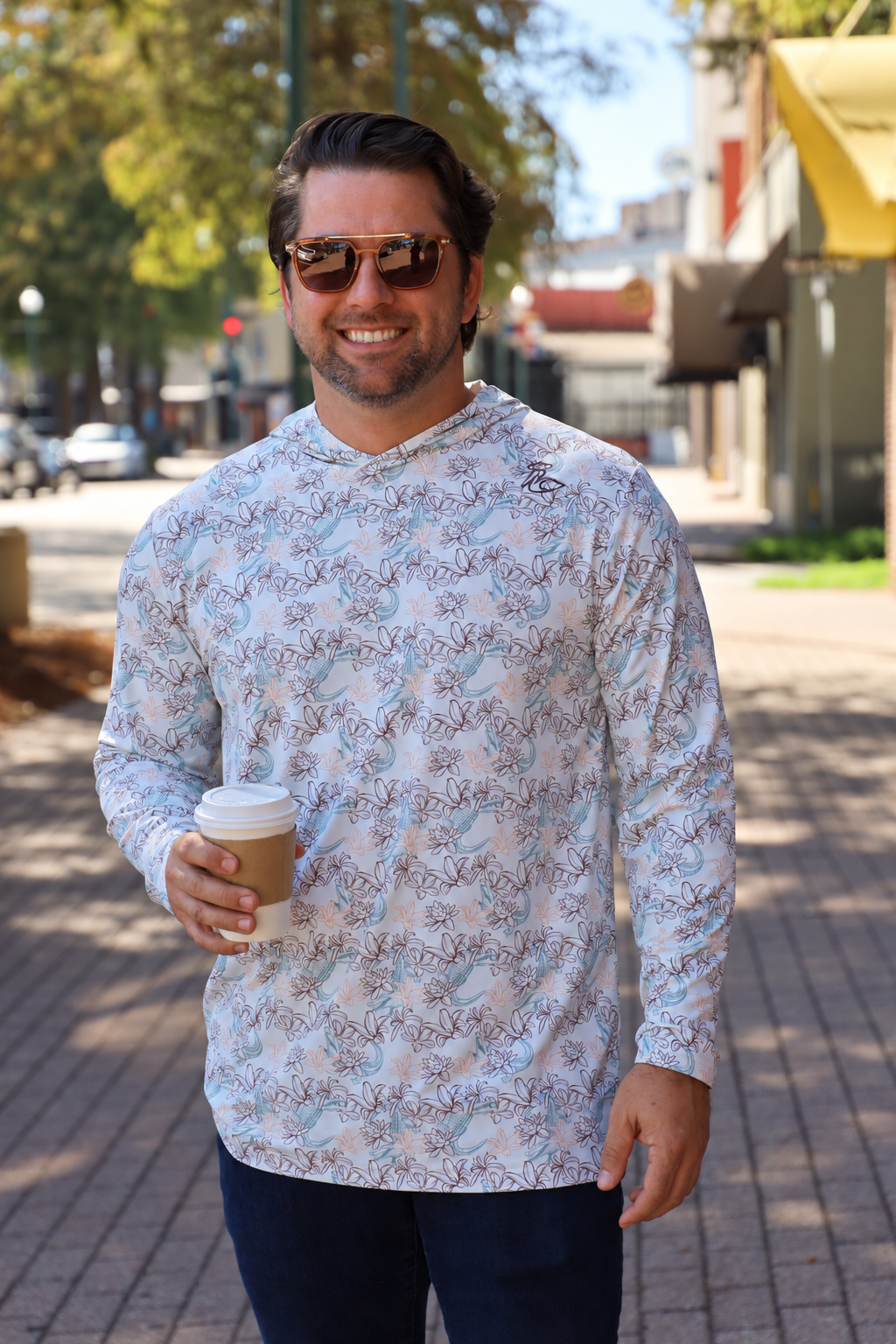 Ivory Floral Gator