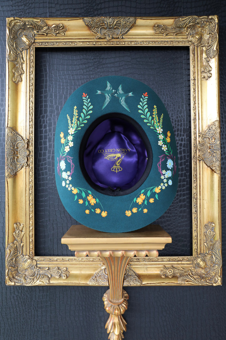Whimsy in Peacock (Shaped &amp; Distressed)