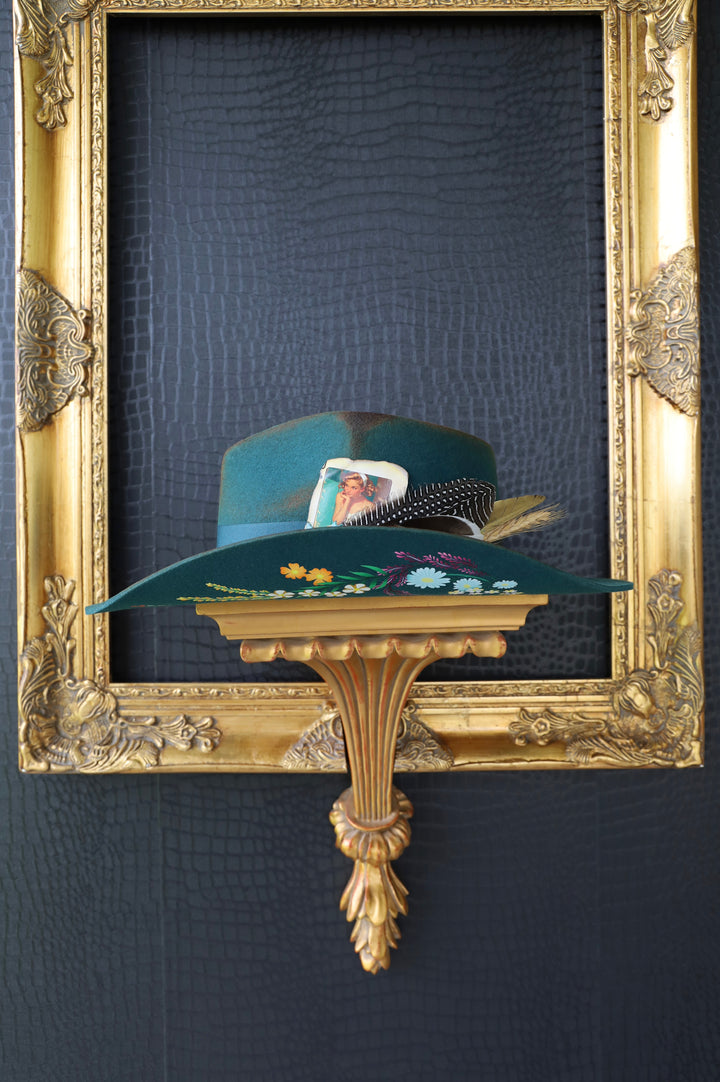 Whimsy in Peacock (Shaped &amp; Distressed)