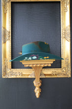 Load image into Gallery viewer, Whimsy in Peacock (Shaped &amp; Distressed)
