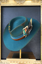 Load image into Gallery viewer, Whimsy in Peacock (Shaped &amp; Distressed)
