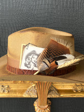 Load image into Gallery viewer, Wrought Iron Queen in Tan (Shaped &amp; Distressed)
