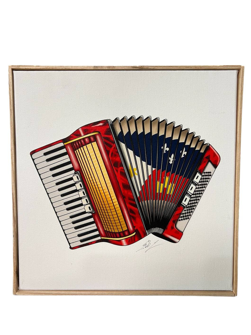 Accordion on Canvas 10x10