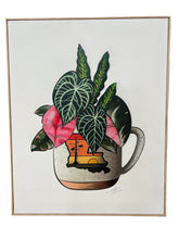 Load image into Gallery viewer, Coffee N Plants on Canvas 16x20
