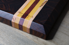 Load image into Gallery viewer, Bolivian Rose Wood End Grain Cutting Board
